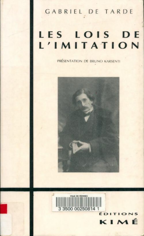 Livrenpoche : Les lois de l'imitation - Gabriel Tarde - Livre