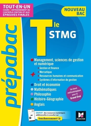 Livrenpoche : Prepabac - toute la terminale STMG - bac 2022 - contrôle continu et épreuves finales - révision - Audrey Bebert-mion - Livre