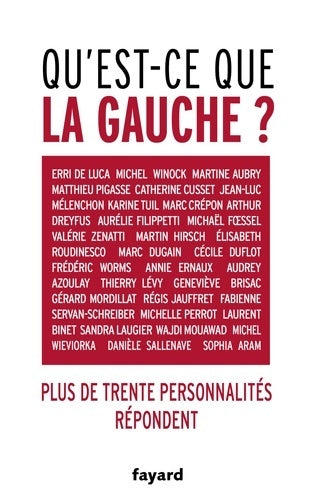 Livrenpoche : Qu est-ce que la gauche ? - Collectif - Livre