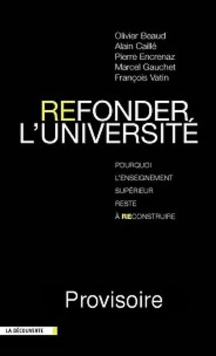 Livrenpoche : Refonder l'université - Olivier Beaud - Livre