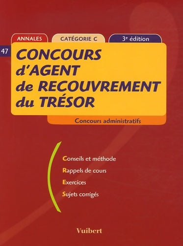 Livrenpoche : Concours d'agent de recouvrement du trésor : Catégorie c - Olivier Belbéoch - Livre