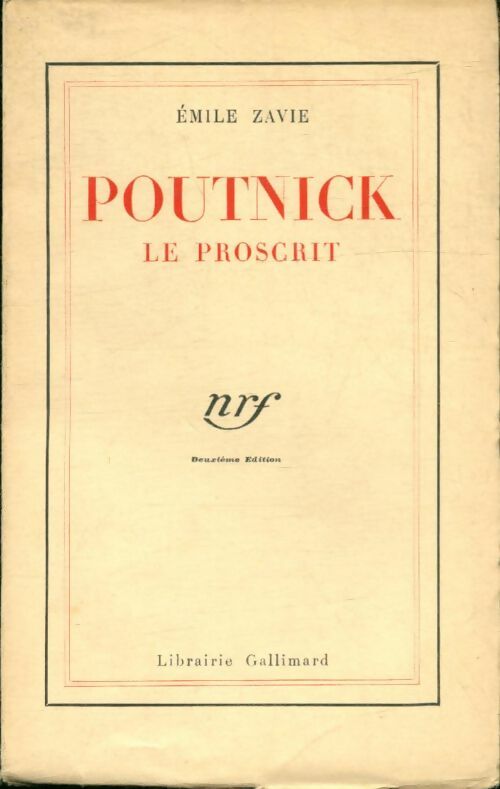 Livrenpoche : Poutnick le proscrit - Emile Zavie - Livre