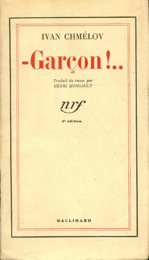 Livrenpoche : Garçon ! - Ivan Chmélov - Livre