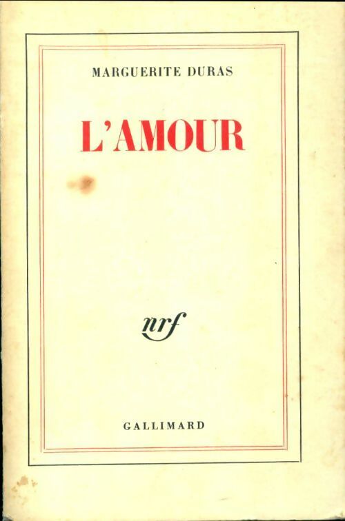Livrenpoche : L'amour - Marguerite Duras - Livre