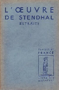 Livrenpoche : L'oeuvre de Stendhal - Stendhal - Livre