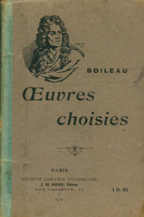 Livrenpoche : Oeuvres choisies - Nicolas Boileau - Livre