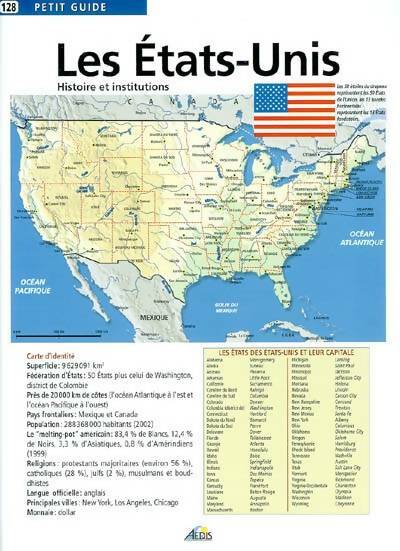Livrenpoche : Pg128 - les etats-unis. : Histoire et institutions - Collectif - Livre