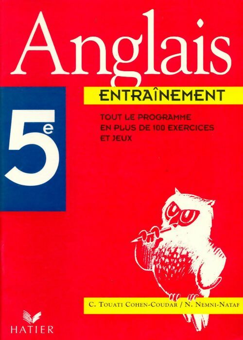 Livrenpoche : Anglais 5eme entrainement - Nemni-Nataf+Cohen-Coudar - Livre