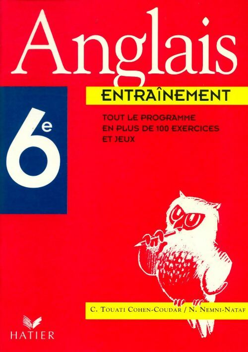 Livrenpoche : Anglais 6eme entrainement - Nemni-Nataf+Cohen-Coudar - Livre