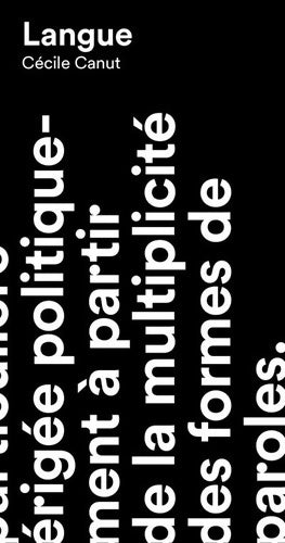 Livrenpoche : Langue - Cecile Canut - Livre