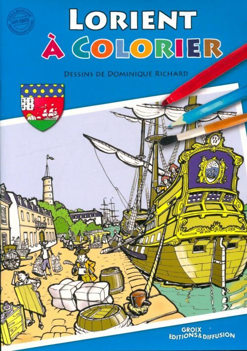Livrenpoche : Lorient à colorier - Dominique Richard - Livre