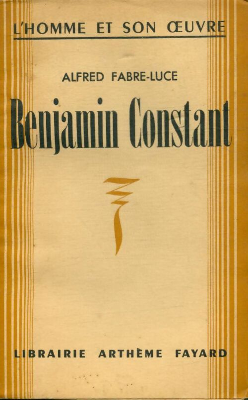 Livrenpoche : Benjamin Constant - Alfred Fabre-Luce - Livre