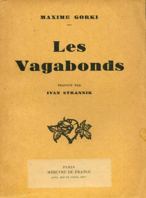 Livrenpoche : Les vagabonds - Maxime Gorki - Livre