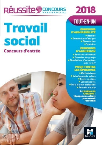 Livrenpoche : Concours travail social. Concours d'entrée 2018 - Cécile Formeau - Livre