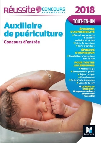Livrenpoche : Concours auxiliaire de puériculture. Concours d'entrée 2018 - Denise Laurent - Livre