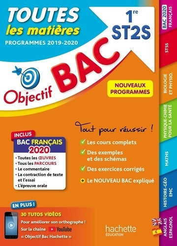 Livrenpoche : 1ère ST2S toutes les matières 2020 - Collectif - Livre