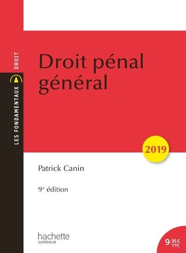 Livrenpoche : Droit pénal général 2019 - Patrick Canin - Livre