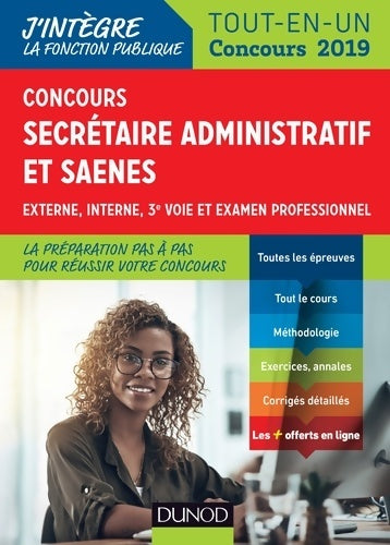 Livrenpoche : Concours secrétaire administratif et SAENES. Tout-en-un - concours 2019 - Sylvie Beyssade - Livre