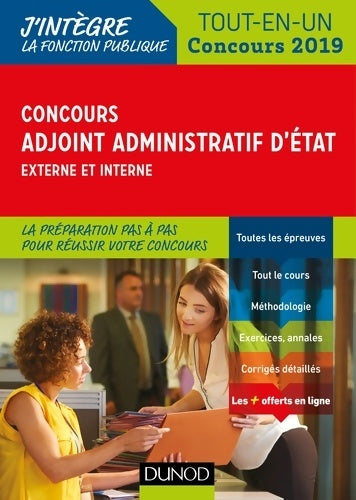 Livrenpoche : Concours adjoint administratif d'Etat, externe et interne tout-en-un 2019 - Audrey Charmont - Livre
