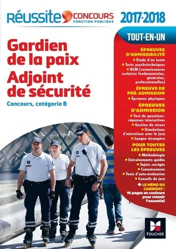 Livrenpoche : Concours gardien de la paix adjoint de sécurité 2017 premier-second concours Catégorie B - Edouard Malis - Livre