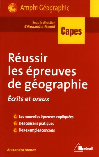 Livrenpoche : Réussir les épreuves de géographie au CAPES - Alexandra Monot - Livre