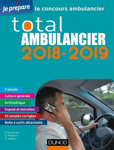 Livrenpoche : Total ambulancier 2018-2019. Le concours ambulancier - Fabrice De Donno - Livre