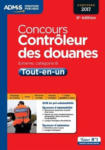 Livrenpoche : Concours Contrôleur des douanes 2017 - Collectif - Livre