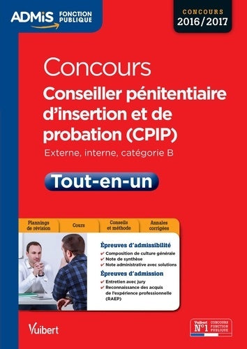 Livrenpoche : Concours Conseiller pénitentiaire d'insertion et de probation 2016-2017 - Christophe Blondel Deblangy - Livre