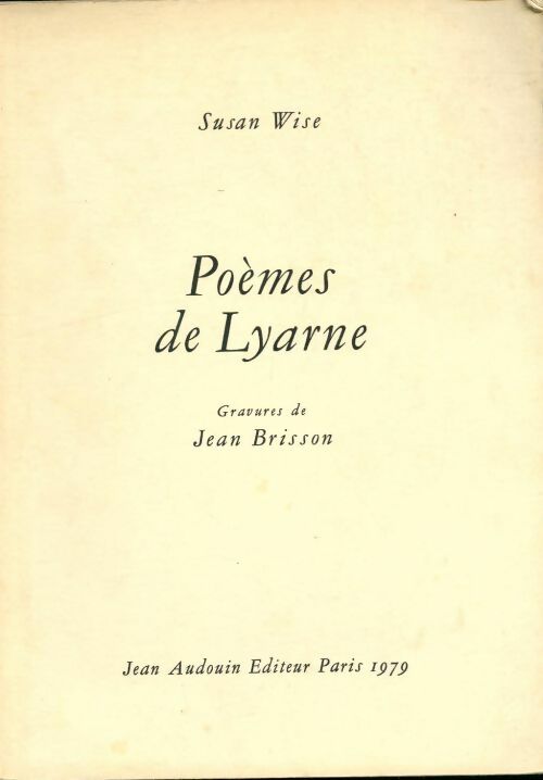 Livrenpoche : Poèmes de Lyarne - Susan Wise - Livre