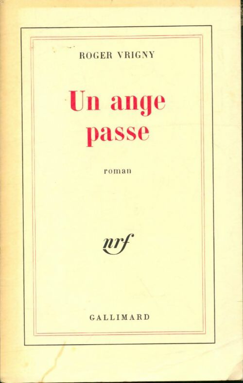 Livrenpoche : Un ange passe - Roger Vrigny - Livre