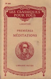 Livrenpoche : Premières méditations - Alphonse De Lamartine - Livre