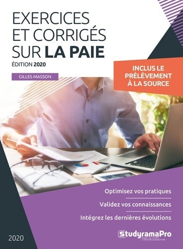 Livrenpoche : Exercices et corrigés sur la paie : Edition 2020 - Gilles Masson - Livre