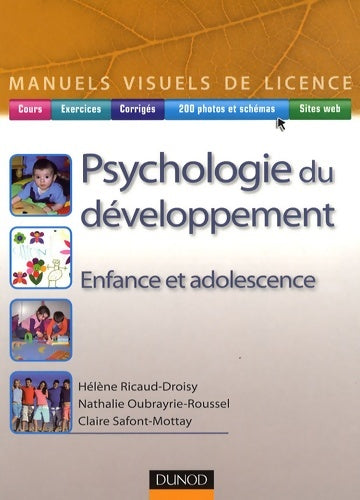 Livrenpoche : Manuel visuel de psychologie du développement - enfance et adolescence : Enfance et adolescence - Hélène Ricaud - Livre