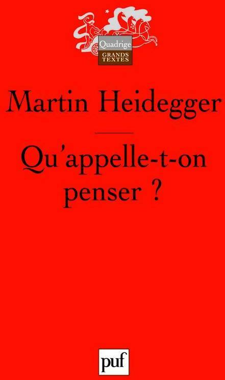Livrenpoche : Qu'appelle-t-on penser ? - Martin Heidegger - Livre