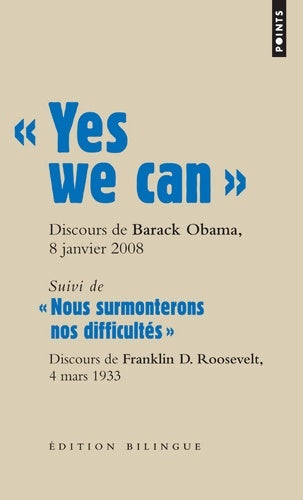 Livrenpoche : Yes we can. Discours de Barack Obama 8 janvier 2008 - Barack Obama - Livre