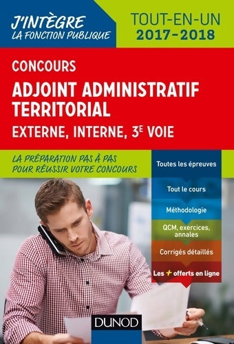 Livrenpoche : Concours adjoint administratif territorial 2017/2018 - 3e éd. - tout-en-un - Odile Meyer - Livre