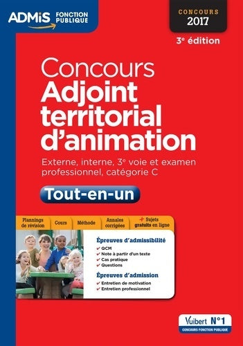 Concours adjoint territorial d'animation - tout-en-un - catégorie c : Concours 2017 - Alain Pena - Livre