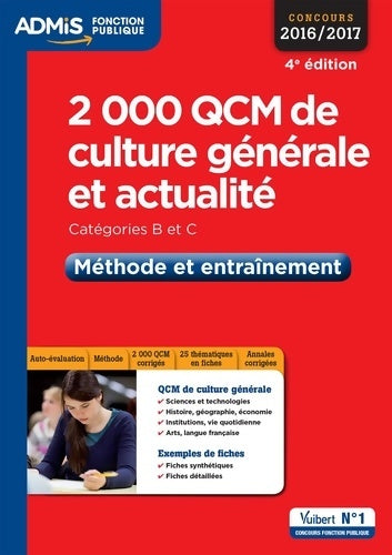 Livrenpoche : 2000 QCM de culture générale et actualité - exercices - Mélanie Hoffert - Livre