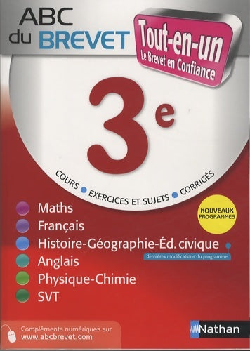 Livrenpoche : Abc du brevet tout-en-un 3e - Cécile De Cazanove - Livre