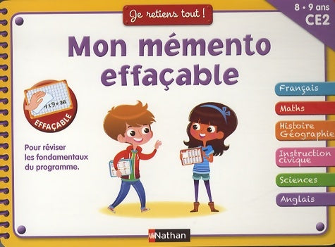 Livrenpoche : Mon mémento effaçable CE2 - Collectif - Livre