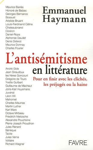 Livrenpoche : Antisemitisme en littérature - Emmanuel Haymann - Livre