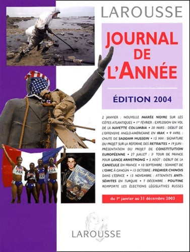 Livrenpoche : Journal de l'année 2003 : Du 1er janvier au 31 décembre 2003 - Collectif - Livre