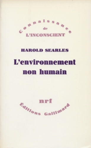Livrenpoche : L'environnement non humain - H. Searles - Livre