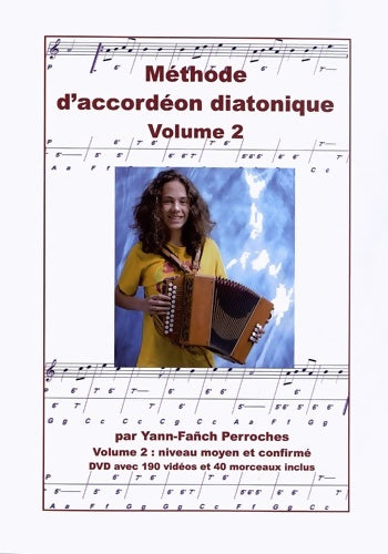 Livrenpoche : Méthode d'accordéon diatonique volume 2 - Yann-Fanch Perroches - Livre