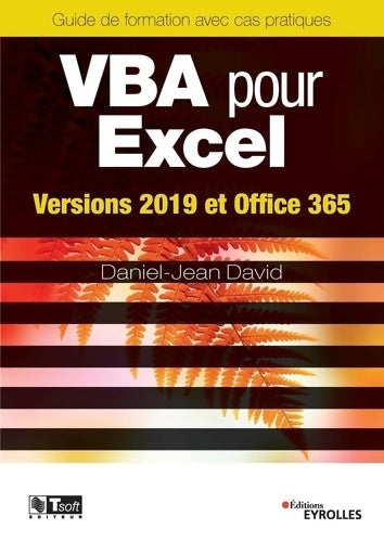 Livrenpoche : Vba pour excel : Versions 2019 et office 365 - Daniel-Jean David - Livre