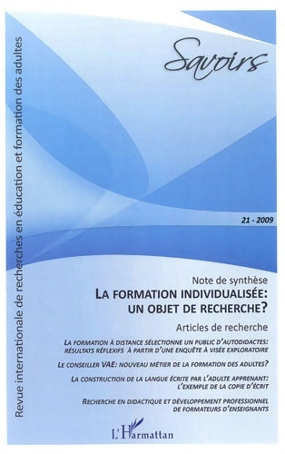 Livrenpoche : La formation individualisée : Un objet de recherche ? - François Aballéa - Livre