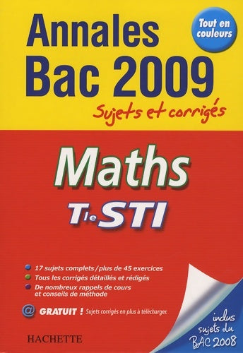 Livrenpoche : Annales 2009 mathématiques sti - Olivier Charmaty - Livre