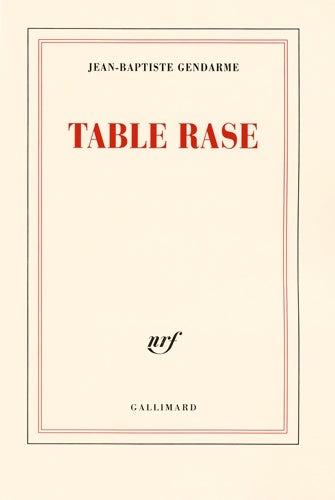 Livrenpoche : Table rase - Jean-Baptiste Gendarme - Livre