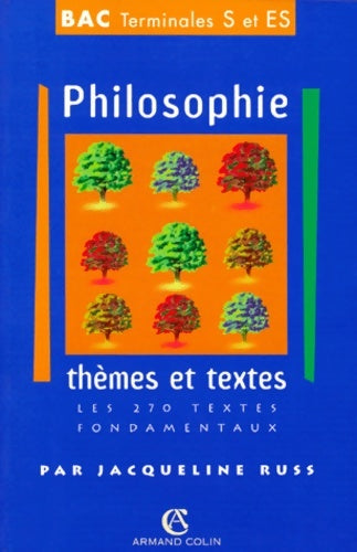 Livrenpoche : Philosophie - thèmes et textes - séries es et s - Russ - Livre