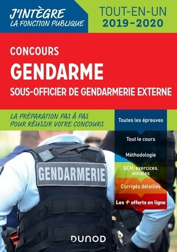 Livrenpoche : Concours gendarme sous-officier de gendarmerie externe 2019-2020 - Benoit Priet - Livre
